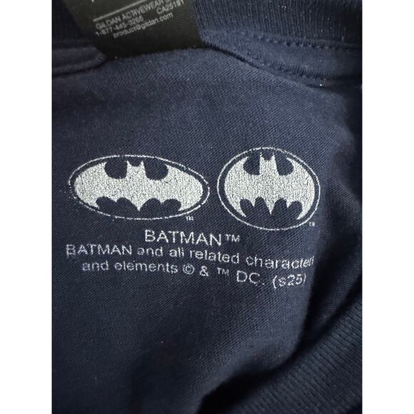 BATMAN Graphic Tee NEW Navy Short Sleeve Cotton Size L - Picture 4 of 6